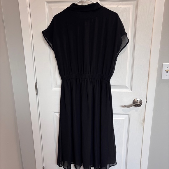by Stacy London Regular Jersey Dress with Chiffon Overlay - Picture 3 of 5